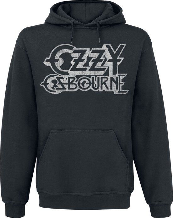 Ozzy Osbourne Vintage Logo Heren Trui met capuchon - zwart - L