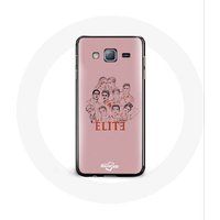Maniacase Hoesje voor Samsung Galaxy A3 Elite Seizoen 5 Poster Karakters Fanart Logo
