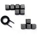 HUYUN Cherry MX Key Switch FPS & MOBA Gaming Keycaps Backlit Key Caps Vervanging voor Corsair Gaming Toetsenborden (10 Toetsen Gris)