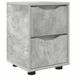 vidaXL Nachtkastje Beton Grijs 30,5 x 30 x 43 cm Bewerkt Hout