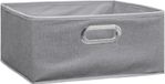 5five Opbergmand/kastmand - grijs - linnen - 14 liter - 31 x 31 x 15 cm