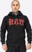 Benlee Vitalino Sweatjack met capuchon en ritssluiting, normale pasvorm, katoen, zwart/rood, 3XL