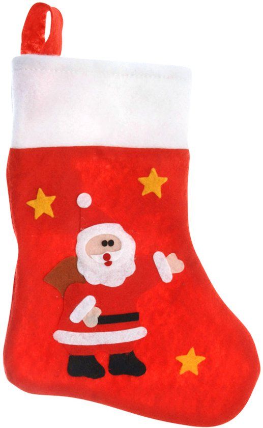 Holly Jolly Christmas Holly Jolly Kerstmis Kerstsok met Rendier - Rood, Polykatoen