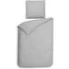 FACE-2-FACE Parure de lit (gris clair, 155 x 220 cm + 1x 80 x 80 cm)