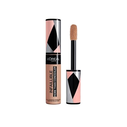 L'Oréal Concealer voor het afdekken en opfrissen, voor een dekkende afwerking en tot 16H houd, Infaillible More Than Concealer, kleur: 330 Pecan, 11 ml