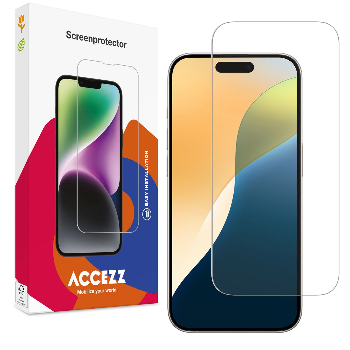 Accezz Gehard Glas Screenprotector Apple iPhone 17 / 17 Pro / 16 Pro