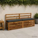 vidaXL - 1-delig - Coussin de banquette - VUGHT - 100% Polyester - Anthracite