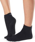 ToeSox Antislip Sokken Ankle Met Tenen Zwart