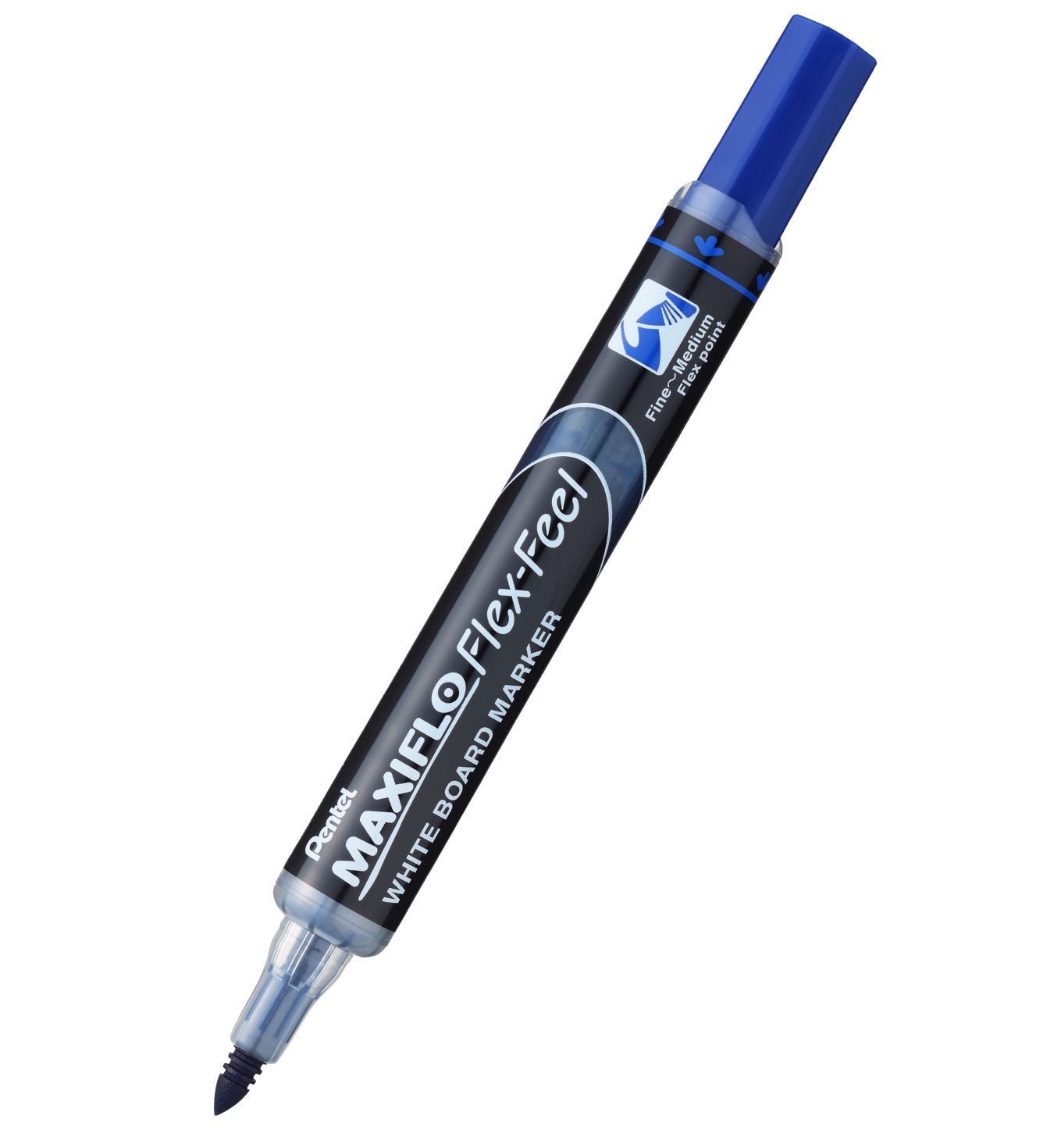 Pentel Flex-Feel Whiteboard Marker - Blue - 12 Pack