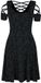 Black Premium by EMP Zwarte jurk met vetersluiting en keltische print - Dames - XXL