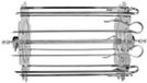 Accessoires de grill - Poêle à brochettes en acier inoxydable, spéciale brochettes d'agneau, dimensions 25,5 x 14 cm