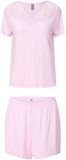 LingaDore - Shortama Set Licht Roze - maat M - Roze