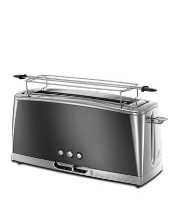 Russell Hobbs Luna Moonlight Grey Long Slot Broodrooster - Grijs