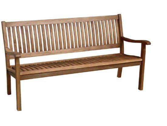 Tarrington House Bank Bolton, Eucalyptus Wood, 160 x 69 x 88 cm, 3-Seater Garden Bench