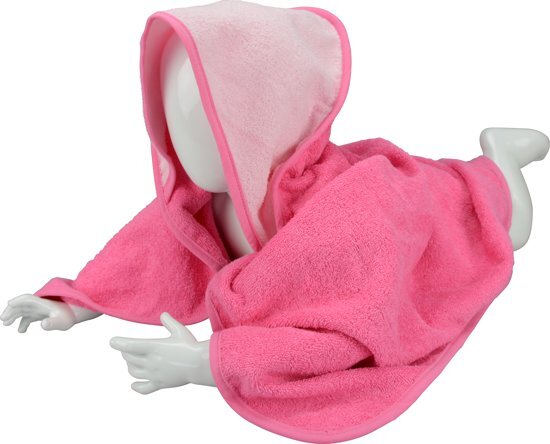 Babiezzâ„¢ A&R Babycape 100% Katoen Roze/Lichtroze/Roze