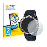 BROTECT Screenprotector voor Casio Pro Trek PRW-30-1AER - Folie Beschermfolie transparant 2 Stuks