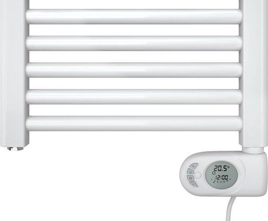 Zehnder Aura elektrische handdoekradiator - 122.6x50cm - 750W - Wit glans