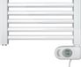 Zehnder Aura elektrische handdoekradiator - 122.6x50cm - 750W - Wit glans