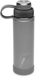 Ecovessel - The Boulder - TriMax Insulated Stainless Steel Water Bottle with Screw Cap & Removable Infuser - 591ml - Slate Grey