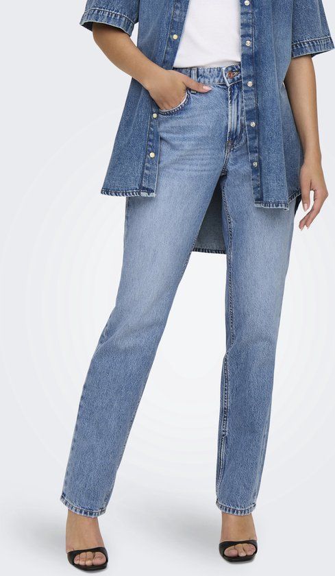ONLY Wide-leg jeans ONLBRENDA Low waist Straight fit Jeans