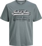 JACK & JONES Jjelogo Tee Ss Oneck 2 Col Aw25 Noos Pls - Plus Size, stormy weather, 4XL