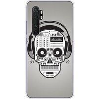 Xiaomi Mi Note 10 Lite Skull music bedrukt siliconen hoesje