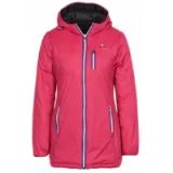Peak Mountain Reversible lange skijack voor dames Awill zwart/fushia M