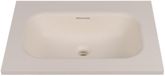 Saniclass Torino Meubelwastafel - 60.5x46x17.5cm - Solid Surface - 1 wasbak - Zonder kraangaten - Off-white