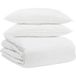 Icecat Housse de couette avec taie d'oreiller 3 pièces blanc plume de canard