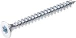 Proftec Spaanplaatschroef 3x16mm Platkop Verzinkt Voldraad Torx T10 (200 stuks)