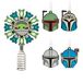 Hallmark Star Wars: The Mandalorian 12,7 cm miniatuur kerstboom topper en 4,3 cm mini-ornamenten, set van 5, onbreekbaar