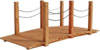Relaxdays Tuinbrug - 150x55x67 cm - oranje