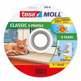 Tesa - Tesa Moll Serie - Witte Rubber Tochtstrip - 100m - E-profiel