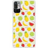 Redmi Bedrukt siliconen hoesje compatibel met Redmi Note 10 5G Fruits tropicaux