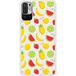 Redmi Bedrukt siliconen hoesje compatibel met Redmi Note 10 5G Fruits tropicaux