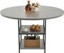 VEVOR Ronde Eettafel Keukentafel Houten (Alleen Tafel) Eettafel 120CM Grijs