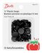 PRYM CONSUMER USA INC. Plastic Snaps, Ronde, Zwarte Matte Afwerking, One Size