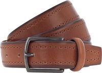 Vanzetti Leren Riem Leather Belt W100 Cognac Lichtbruin