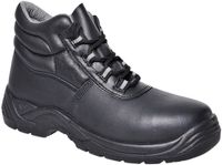 Portwest Composiet lederen halfhoge schoen S1PS SR FC10 - Zwart - 42