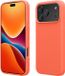 kwmobile telefoonhoesje geschikt voor Apple iPhone 18 Pro Max / iPhone 17 Pro Max - Hoesje met siliconen coating - Smartphone case in levendig koraal
