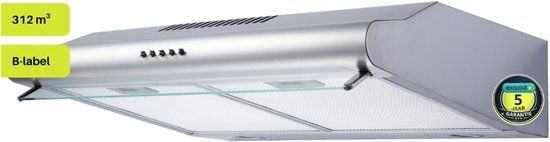 Exquisit UBH20MIINOX - Onderbouw Afzuigkap - 60cm - RVS