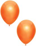 Merkloos / Sans marque Haza-Witbaard Feest ballonnen - metallic oranje - 30x stuks - 30 cm - verjaardag versiering - Koningsdag/Holland