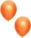 Merkloos / Sans marque Haza-Witbaard Feest ballonnen - metallic oranje - 30x stuks - 30 cm - verjaardag versiering - Koningsdag/Holland
