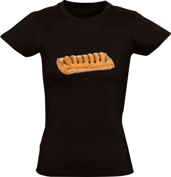 Sol's Frikandelbroodje Dames T-shirt - Zwart - XL