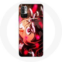 Maniacase Case voor Xiaomi Poco M3 Pro Tanjiro Demon Slayer Kimetsu no Yaiba Angry