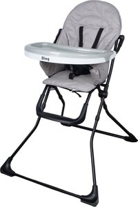 Ding Nemo Kinderstoel - Grijs - Kinderstoel met eetblad - Inklapbaar