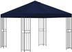 vidaXL Prieel 3 x 3 m Blauw Polyester en Staal 190 gsm