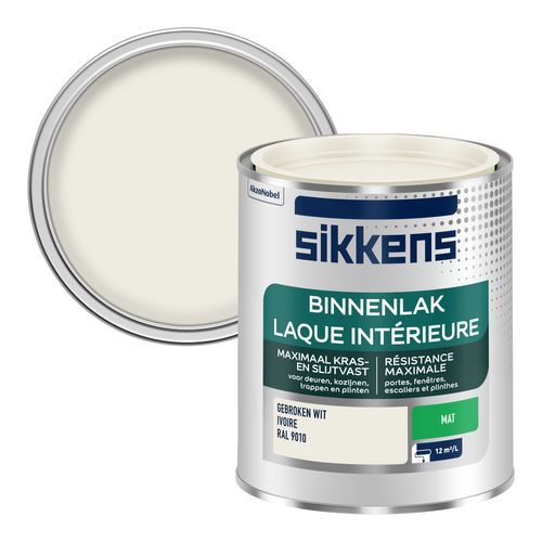 Sikkens binnenlak mat RAL9010 750ml