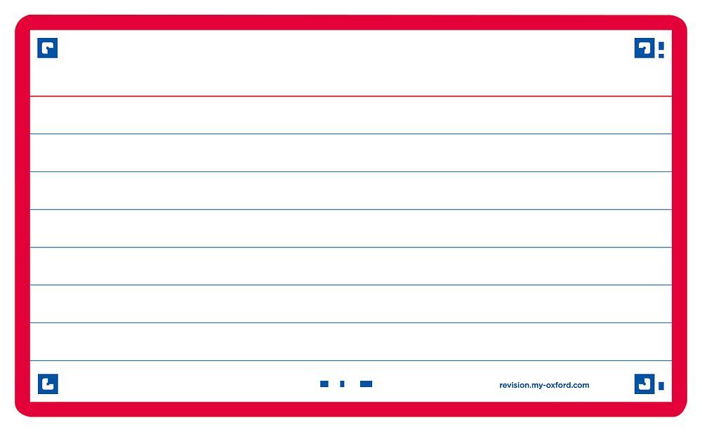 Oxford indexkaart Rood 80 stuk(s)