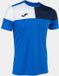 Joma Crew Royal-navy-wit Sport-T-shirt Blauw - M